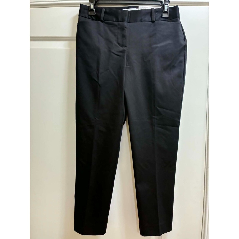 Liz Claiborne Emma Slim Leg Ankle Pants Womens 2P Black Mid Rise Career